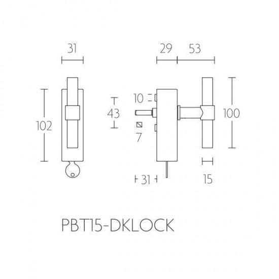 Draaikiep Piet Boon One Pbt Dklock Rvs Kopen Decodeurbeslag